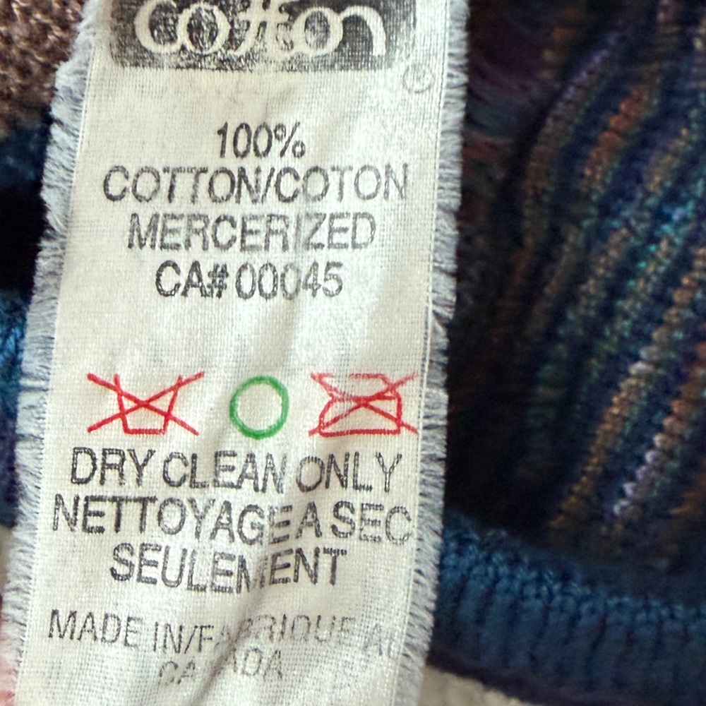 Vintage Tundra Canada V-Neck “Coogie Style” Sweater in Blue and Brown Size Large - Picture 8 of 8